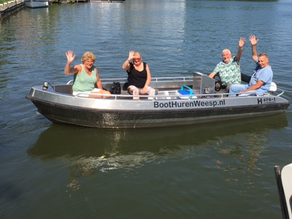 Elektrische sloep voor 6 personen